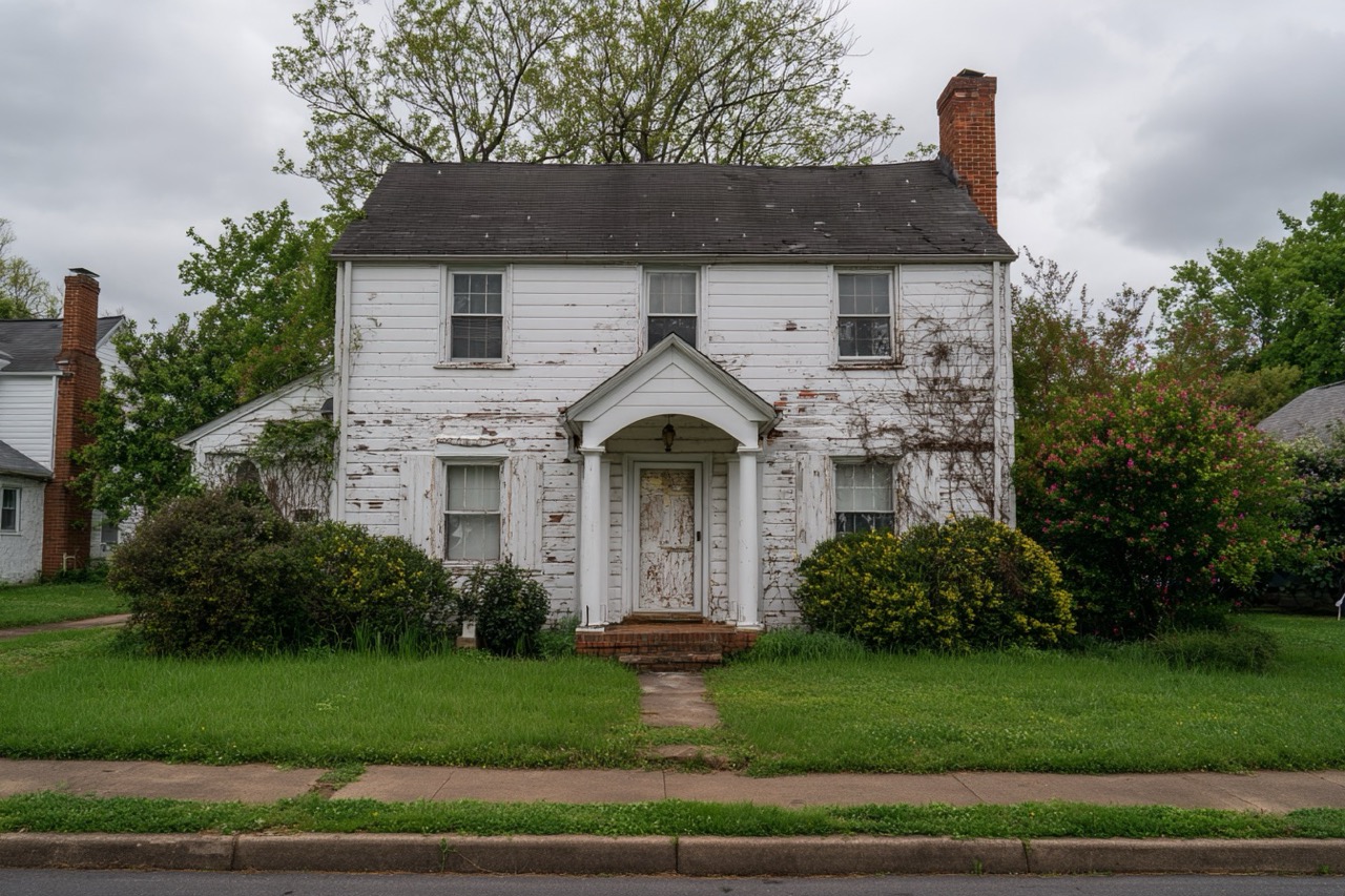 Older inherited home for sale in Virginia neighborhood