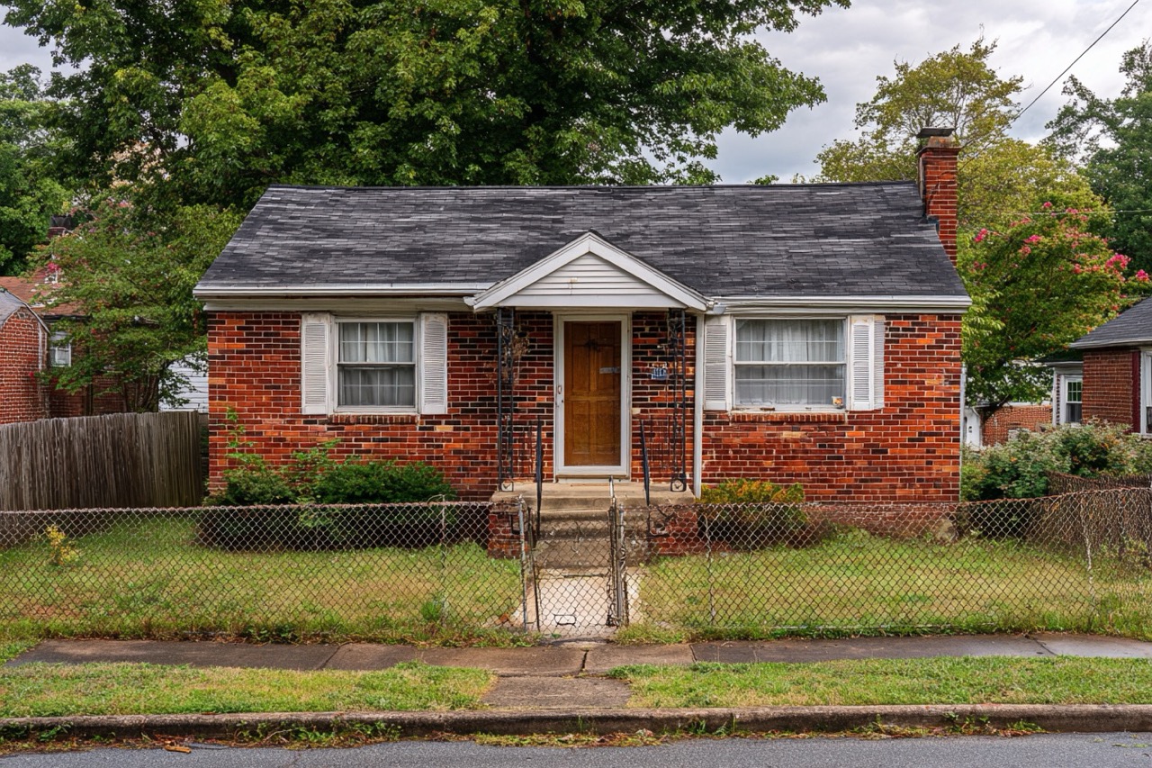 Traditional brick home inherited property sale Virginia