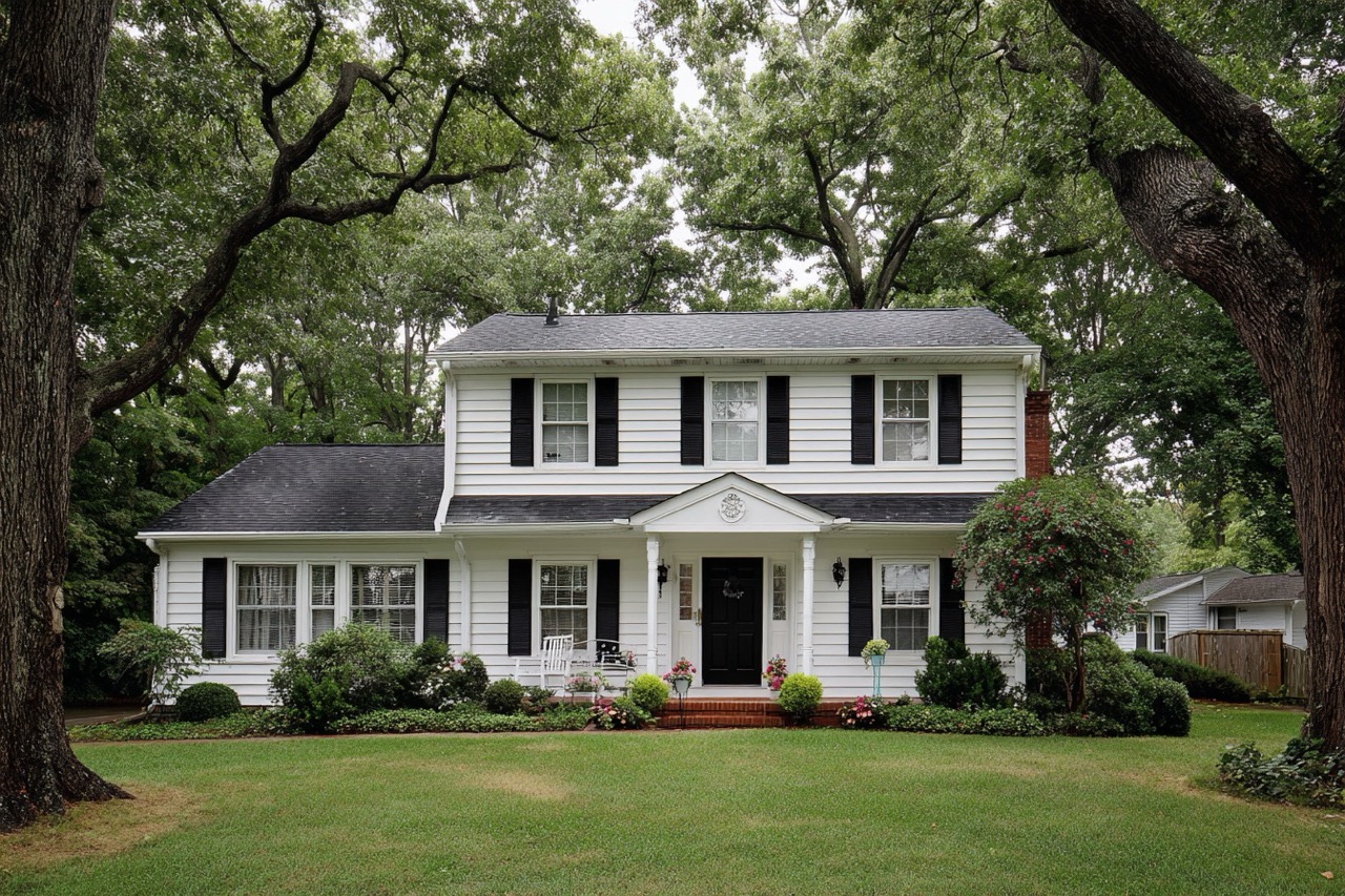 Colonial style home in Virginia representing property tax considerations