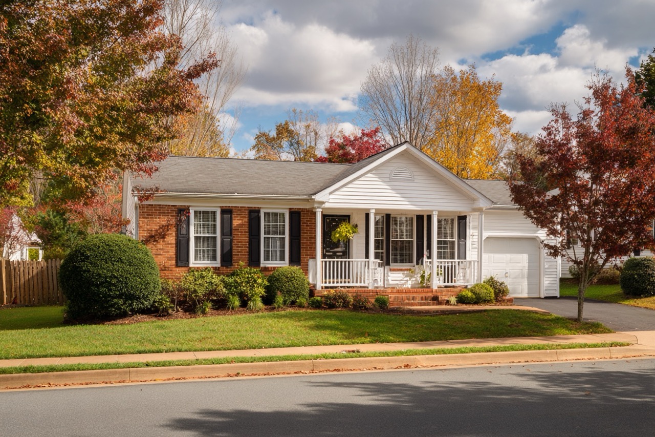 Professional real estate photography of Virginia home exterior